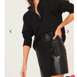 Bash leather skirt